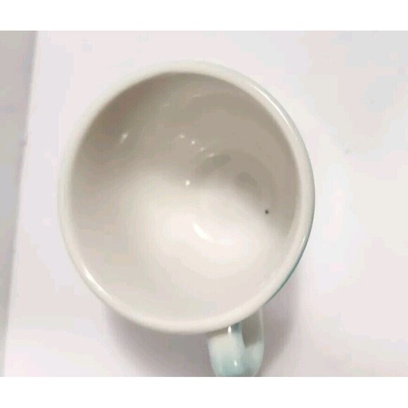 Vintage Jackson Custom China Mug  Turquoise Fade On White - Picture 3 of 7